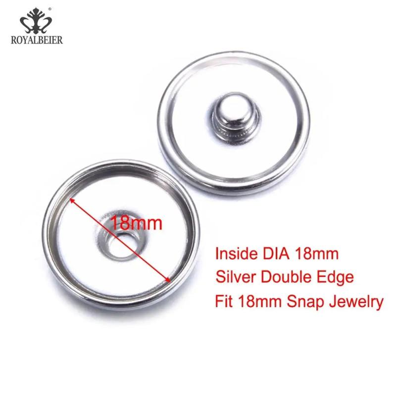 100 Snap Fasteners Gold/Silver Plated 10/16/18mm DIY Bracelet Jewelry