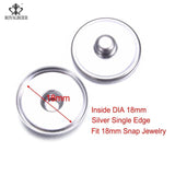 100 Snap Fasteners Gold/Silver Plated 10/16/18mm DIY Bracelet Jewelry