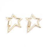 5Pcs Brass Mix Screw Carabiner Lock Charms Clasps for Necklaces Jewelry DIY
