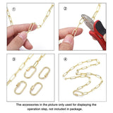 5Pcs Brass Mix Screw Carabiner Lock Charms Clasps for Necklaces Jewelry DIY