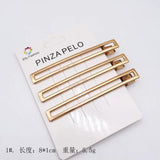 20PCS Duck Beak Square Clip Pearl Hairpin DIY Barrettes Girls Accessories