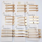 20PCS Duck Beak Square Clip Pearl Hairpin DIY Barrettes Girls Accessories