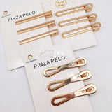 20PCS Duck Beak Square Clip Pearl Hairpin DIY Barrettes Girls Accessories