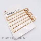 20PCS Duck Beak Square Clip Pearl Hairpin DIY Barrettes Girls Accessories