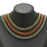 1m Enamel Stainless Steel Cuban Chains for DIY Jewelry