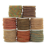1m Enamel Stainless Steel Cuban Chains for DIY Jewelry