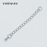 10pcs Extender Chain w/ Teardrop Charm & Jump Ring Gold/Rhod for Jewelry Making