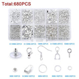 Jewelry Making Findings Kit 1100PCS Open Jump Rings Lobster Clasps Earring Hooks