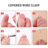 Jewelry Making Findings Kit 1100PCS Open Jump Rings Lobster Clasps Earring Hooks
