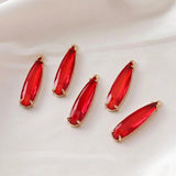 4PCS Rhinestone Eardrop Pendants for DIY Earrings