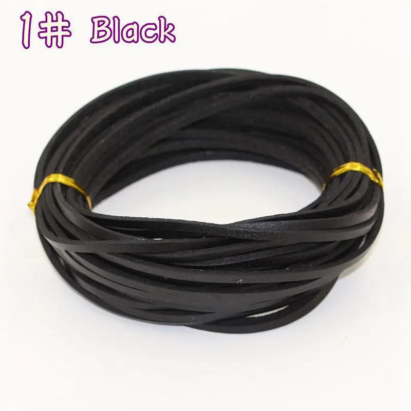 10m 3mm Wide Leather Bracelets Rope Cord
