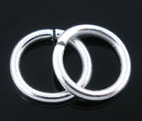 300 Silver Plated Jump Rings 1.2x9mm