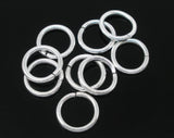 300 Silver Plated Jump Rings 1.2x9mm