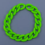 50pcs/bag 18X23mm Rubber Acrylic Buckle Beads DIY Chains Accessories