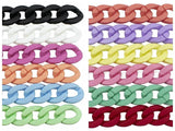 50pcs/bag 18X23mm Rubber Acrylic Buckle Beads DIY Chains Accessories