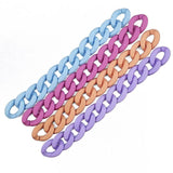50pcs/bag 18X23mm Rubber Acrylic Buckle Beads DIY Chains Accessories