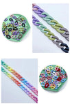 50pcs/bag 18X23mm Rubber Acrylic Buckle Beads DIY Chains Accessories