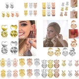 14 Styles Hypoallergenic Earring Lifter Support Posts for Women