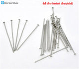 Silver Head Pins 0.7x35mm 400PCs