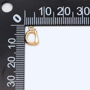 10pcs Open Loop Bail, 18K Plated Bails, Small Jewelry Bail