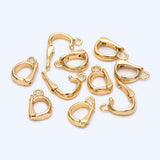 10pcs Open Loop Bail, 18K Plated Bails, Small Jewelry Bail