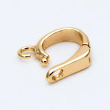 10pcs Open Loop Bail, 18K Plated Bails, Small Jewelry Bail