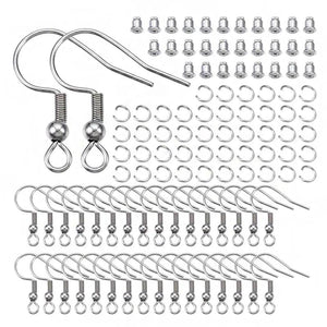 100pcs Surgical Steel Earring Clasps Fish Hook DIY Earring