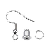 100pcs Surgical Steel Earring Clasps Fish Hook DIY Earring
