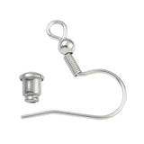 100pcs Surgical Steel Earring Clasps Fish Hook DIY Earring