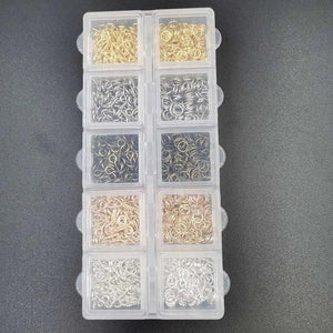1500pcs Mixed Jump Rings/Claws for Jewelry Making