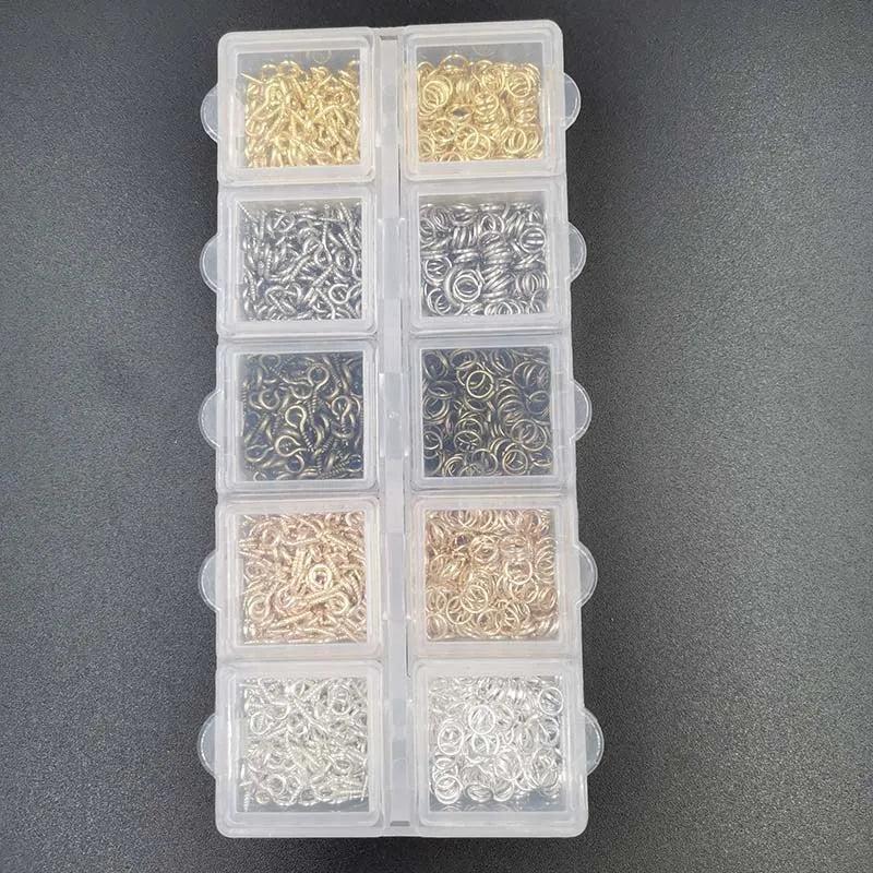 1500pcs Mixed Jump Rings/Claws for Jewelry Making