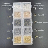 1500pcs Mixed Jump Rings/Claws for Jewelry Making