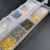 1500pcs Mixed Jump Rings/Claws for Jewelry Making