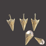 Ice Cream Cone Brass Charms for DIY Jewelry Making