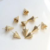 Ice Cream Cone Brass Charms for DIY Jewelry Making
