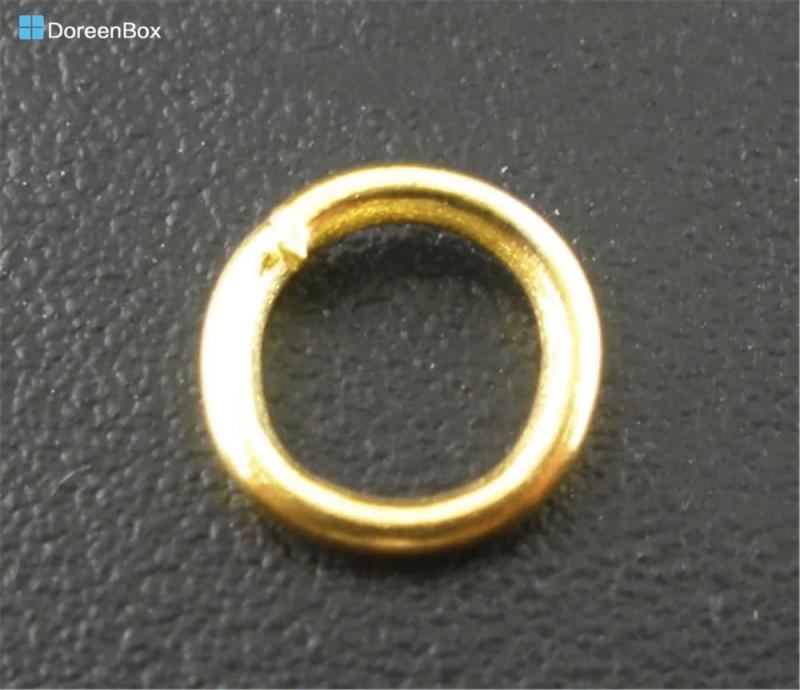 Doreen Box 500pcs Open Jump Rings 6x1mm Findings