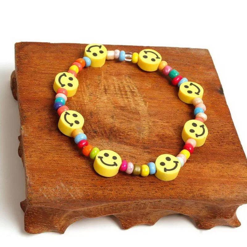 Italian Neck Smile Necklace Bohemia Rainbow Chain Barrow Catena Del Collo