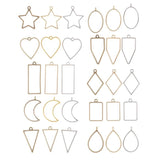 DIY UV Crystal Silicone Mold for Geometric Hollow Frame Pendant (30pcs)