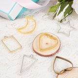 DIY UV Crystal Silicone Mold for Geometric Hollow Frame Pendant (30pcs)