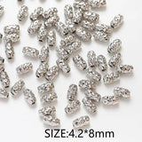 10PCS Brass Pleated Ball Beads Spacer Bead Jewelry Making 14k Plated DIY