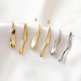 4PCS Long Ear Studs 14K Plated DIY Earrings Supplies for Jewelry Making