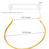 10pcs 304 Stainless Steel Cuff Elastic 5colors for Bracelet Jewelry Making