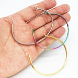 10pcs 304 Stainless Steel Cuff Elastic 5colors for Bracelet Jewelry Making