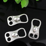 20pcs Antique Silver Fold Over Lobster Clasp Jewelry Accessory Parts