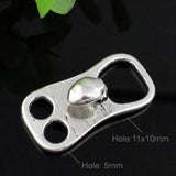 20pcs Antique Silver Fold Over Lobster Clasp Jewelry Accessory Parts