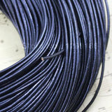 20m/lot 2mm Round Leather Cord for Jewelry Craft DIY, Necklace Bracelet Making