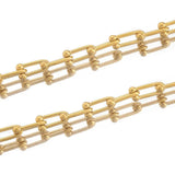 Stainless Steel Plated U Shaped Link Chain for DIY Choker Earrings