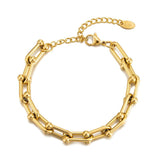 Stainless Steel Plated U Shaped Link Chain for DIY Choker Earrings