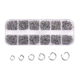 Mixed Metal Open Jump Rings for Jewelry Making 4-6mm Diameter