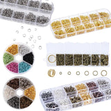 Mixed Metal Open Jump Rings for Jewelry Making 4-6mm Diameter